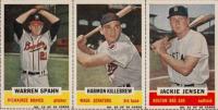 1960 Bazooka Panel #19/20/21 Warren Spahn/Harmon Killebrew/Jackie Jensen Baseball Card