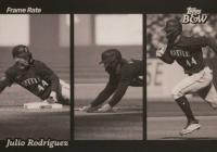 2023 Topps Black and White Frame Rate #FR2 Julio Rodriguez Baseball Card