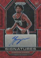 2022 Panini Prizm Rookie Signatures #RSISHA Shaedon Sharpe Choice Basketball Card