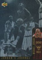 1996 Collector's Choice International English Jordan's Journal #J3 Michael Jordan Basketball Card