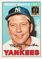 1996 Topps Mantle Reprint #17 1967 Topps Reprint Baseball Card