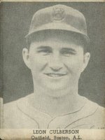 1947 Tip Top Bread # Leon Culberson Baseball Card