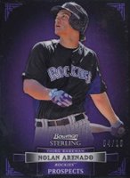 2012 Bowman Sterling Prospects #BSP1 Nolan Arenado Purple Refractor Baseball Card