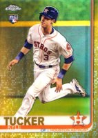 2019 Topps Chrome #39 Kyle Tucker Running-Gold Refractor Baseball Card