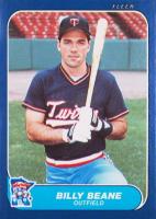 1986 Fleer Update #U-11 Billy Beane Baseball Card