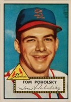 1952 Topps #242 Tom Poholsky Baseball Card