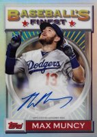 2020 Finest Flashbacks Autographs #MM Max Muncy Baseball Card