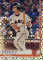2019 Topps Chrome #82 Buster Posey X-Fractor Baseball Card