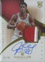 2012 Immaculate Collection #125 Jimmy Butler Patch Autograph Basketball Card