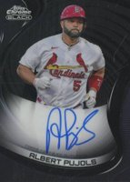 2022 Topps Chrome Black Autographs #AP Albert Pujols Baseball Card