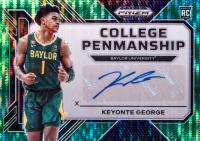 2023 Panini Prizm Draft Picks College Penmanship #CPKYG Keyonte George Green Pulsar Basketball Card
