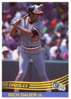 1984 Donruss #350 Rich Dauer Baseball Card