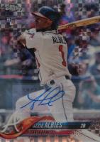 2018 Topps Chrome Update #HMT27 Ozzie Albies Autograph-X-Fractor Baseball Card