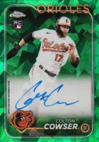 2024 Topps Chrome Sapphire Chrome Sapphire Autographs #CSACC Colton Cowser Green Baseball Card