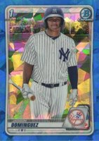2020 Bowman Chrome Sapphire Edition #BCP8 Jasson Dominguez Baseball Card
