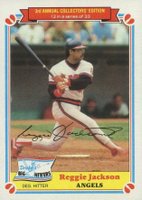 1983 Drake's #12 Reggie Jackson Baseball Card