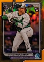 2024 Bowman Chrome #25 Hunter Goodman Gold Refractor Baseball Card