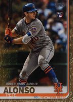 2019 Topps Update  #US198 Pete Alonso Gold Baseball Card
