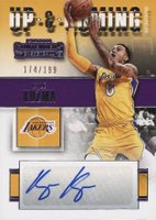 2017 Panini Contenders Up & Coming Autograph #UCKKZ Kyle Kuzma Basketball Card