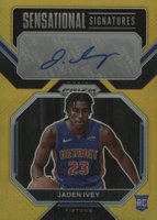 2022 Panini Prizm Sensational Signatures #SSJI Jaden Ivey Gold Prizm Basketball Card