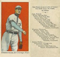 1909 Anonymous # Heinie Zimmerman Baseball Card