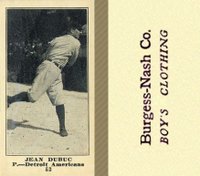 1916 Burgess-Nash Co. #52 Jean Dubuc Baseball Card
