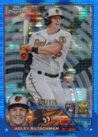 2023 Topps Chrome #1 Adley Rutschman Blue Sonar Refractor Baseball Card