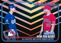 2024 Topps Update #US76 Mike Trout/Shohei Ohtani Holiday Baseball Card