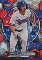 2023 Bowman's Best Top Prospects #TP30 Wyatt Langford Refractor Baseball Card