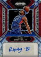 2023 Panini Prizm Sensational Signatures #SSFR Ricky Council IV Choice Basketball Card