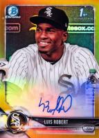2018 Bowman Prospects Autographs Chrome #LR Luis Robert Gold Refractor Baseball Card