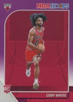 2019 Panini Hoops #204 Coby White Purple Basketball Card