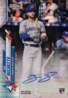 2020 Topps Chrome Update Rookie Debut Autographs #BB Bo Bichette X-Fractor Baseball Card