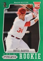 2012 Panini Prizm #152 Bryce Harper Green Prizm Baseball Card