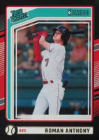 2024 Panini Donruss #122 Roman Anthony Black 1/1 Baseball Card