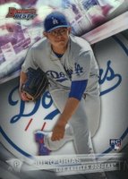 2016 Bowman's Best  #24 Julio Urias Refractor Baseball Card