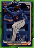 2024 Bowman #13 Ronny Mauricio Neon Green Baseball Card