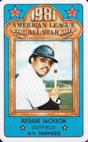 1981 Perma-Graphics All-Star Credit Cards # Reggie Jackson Baseball Card