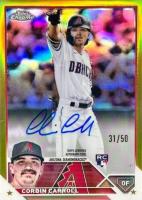2023 Topps Chrome Rookie Autograph #RACCA Corbin Carroll Gold Baseball Card