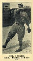 1916 Sporting News #63 Del Gainer Correct spell Gainor Baseball Card
