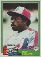 1981 Topps #710 Ron LeFlore Double print Baseball Card
