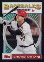 2020 Finest Flashbacks #13 Shohei Ohtani Black Refractor Baseball Card