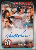 2024 Topps Chrome Chrome Legends Autographs #CLAHM Hideki Matsui Baseball Card