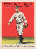 1915 Cracker Jack #114 George Moriarity Correct spell Moriarty Baseball Card