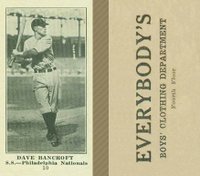 1916 Everybody's #10 Dave Bancroft Baseball Card