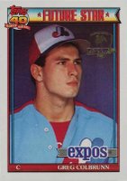 1991 Topps Desert Shield #91 Greg Colbrunn Baseball Card