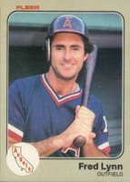 1983 Fleer #97 Fred Lynn Baseball Card