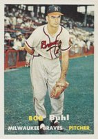 1957 Topps #127 Bob Buhl Baseball Card