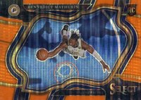 2022 Panini Select #279 Bennedict Mathurin Neon Orange Pulsar Fotl Basketball Card