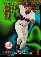 1998 Circa Thunder #2 Derek Jeter Super Rave Baseball Card
